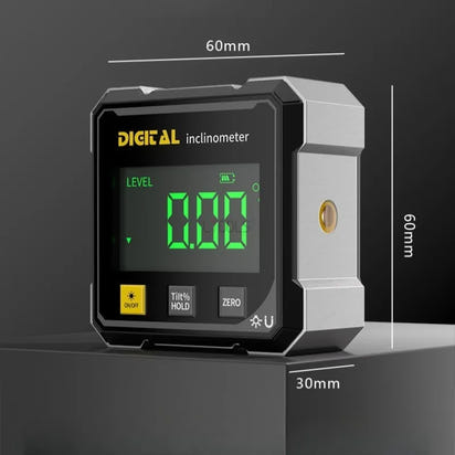 4-Side Magnetic Digital Angle Gauge with Laser Electronic Protractor Horizontometer Inclinometer Angle Ruler Slope Measuring