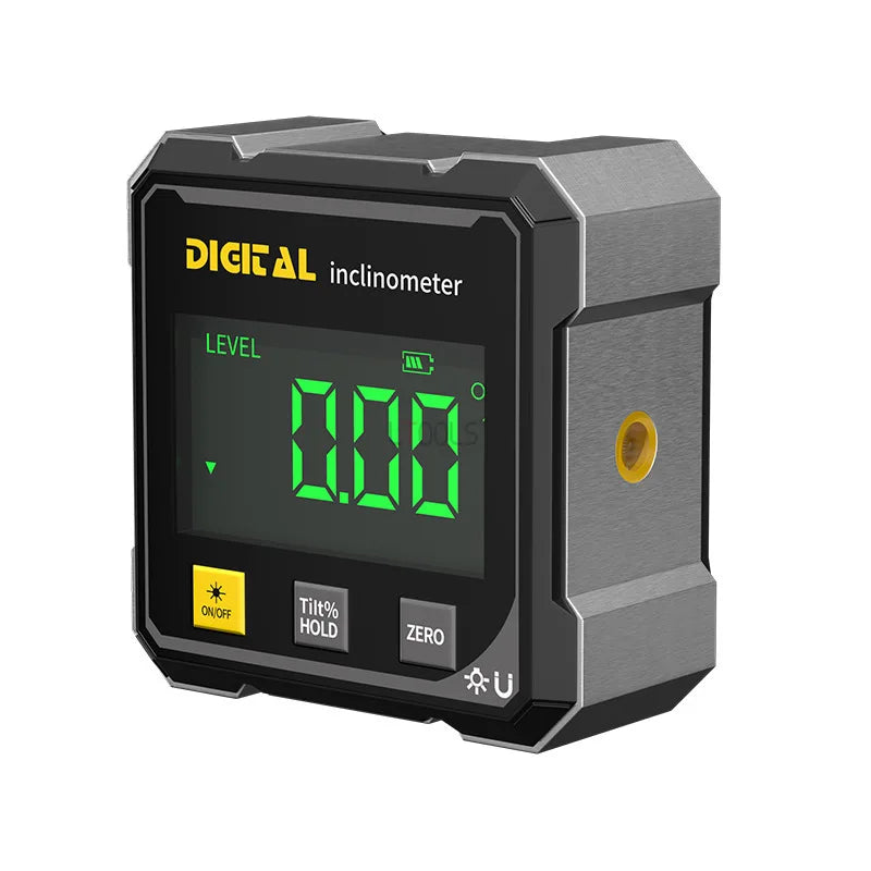 4-Side Magnetic Digital Angle Gauge with Laser Electronic Protractor Horizontometer Inclinometer Angle Ruler Slope Measuring