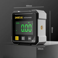 4-Side Magnetic Digital Angle Gauge with Laser Electronic Protractor Horizontometer Inclinometer Angle Ruler Slope Measuring