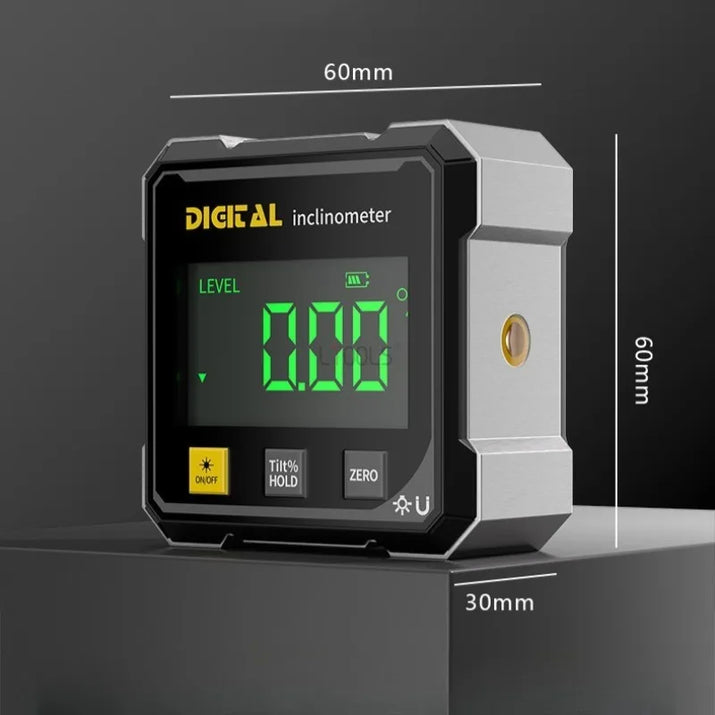 4-Side Magnetic Digital Angle Gauge with Laser Electronic Protractor Horizontometer Inclinometer Angle Ruler Slope Measuring